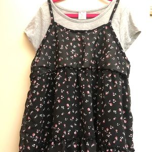New without tags Girls Arizona Black floral Top